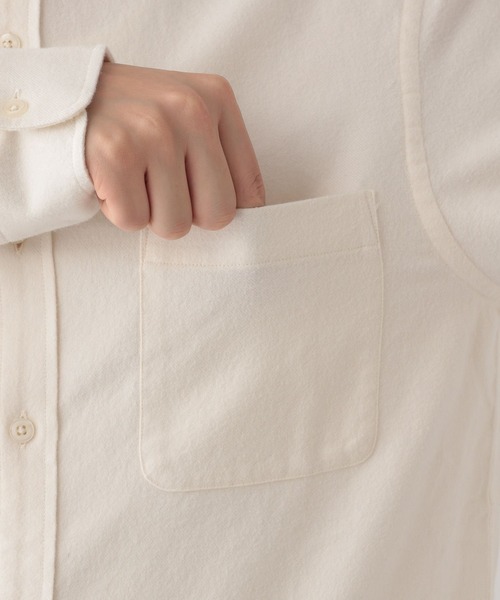 GLOBAL WORK(グローバルワーク)の「やわらかリッチネルバンドカラーシャツ/116354(シャツ/ブラウス・メンズ・オフホワイト/グレー系1・SMALL/MEDIUM/LARGE/X-LARGE)」の17枚目の写真
