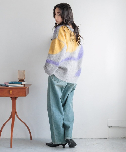 セール】ニュアンスガラニットPOLS 133799（ニット/セーター