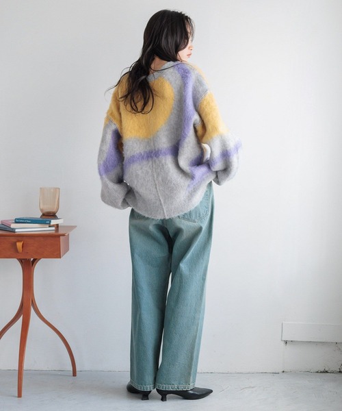 セール】ニュアンスガラニットPOLS 133799（ニット/セーター