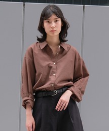 セミシアーサイドスリットシャツ