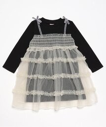 petit main | チュールドッキングワンピース(ワンピース)