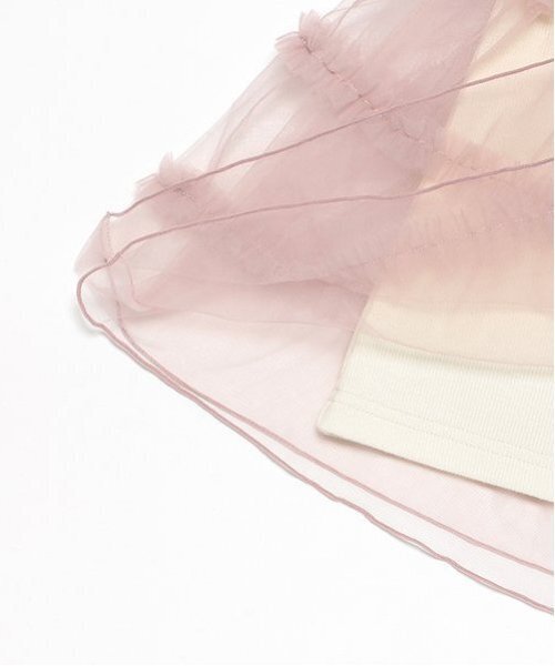 petit main(プティマイン)の「チュールドッキングワンピース(ワンピース・キッズ・ブラック/ライトピンク・80cm/130cm/120cm/110cm/100cm/90cm)」の7枚目の写真