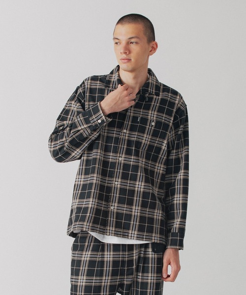 SILAS（サイラス）の「PLAID ITALIAN COLLAR L/S SHIRT（シャツ/ブラウス・メンズ・ブラック/レッド・L/XL/M）」の16枚目の写真