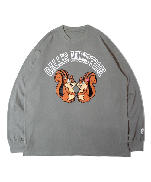 GALLIS ADDICTION（ガリスアディクション）の「GARISU-恋人とはーとロンT（Tシャツ/カットソー・メンズ・ラベンダー/チャコール・M/L）」の15枚目の写真