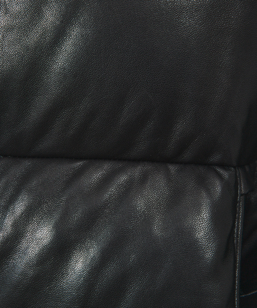 5351 POUR LES HOMMES(ゴーサンゴーイチプールオム)の「【数量限定】フーデット レザー ダウンジャケット(ダウンジャケット/コート・メンズ・ブラック・44/46/48/50)」の11枚目の写真