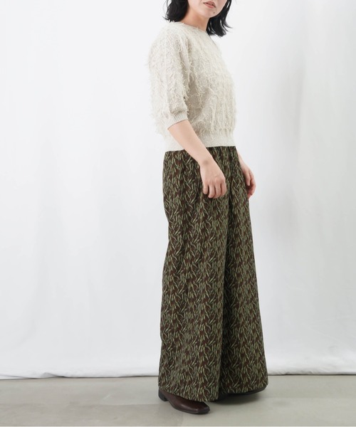 LUCA/LADY LUCK LUCA(ルカ/レディラックルカ)の「LC/LLL ボタニカルプリントイージーパンツ / 総柄ワイドイージーパンツ(その他パンツ・レディース・グリーン/マスタード・FREE)」の16枚目の写真