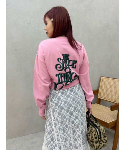 EVRIS（エヴリス）の「THE SHAPE ロンT（Tシャツ/カットソー・レディース・ブラック/ホワイト/ピンク・FREE）」の3枚目の写真