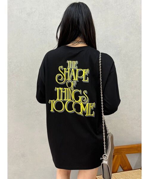 EVRIS（エヴリス）の「THE SHAPE ロンT（Tシャツ/カットソー・レディース・ブラック/ホワイト/ピンク・FREE）」の2枚目の写真