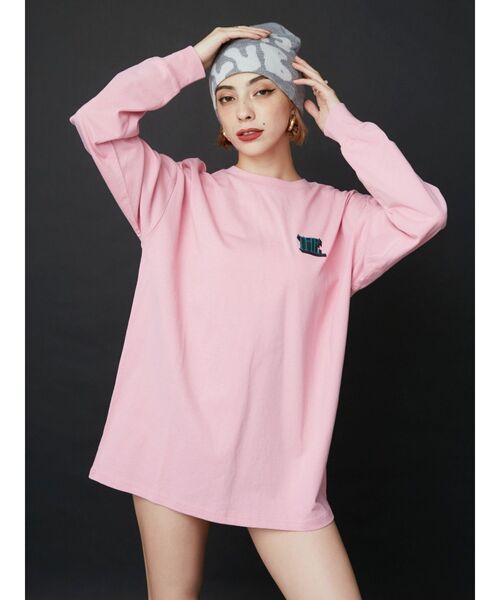 EVRIS（エヴリス）の「THE SHAPE ロンT（Tシャツ/カットソー・レディース・ブラック/ホワイト/ピンク・FREE）」の5枚目の写真