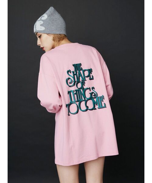 EVRIS（エヴリス）の「THE SHAPE ロンT（Tシャツ/カットソー・レディース・ブラック/ホワイト/ピンク・FREE）」の6枚目の写真