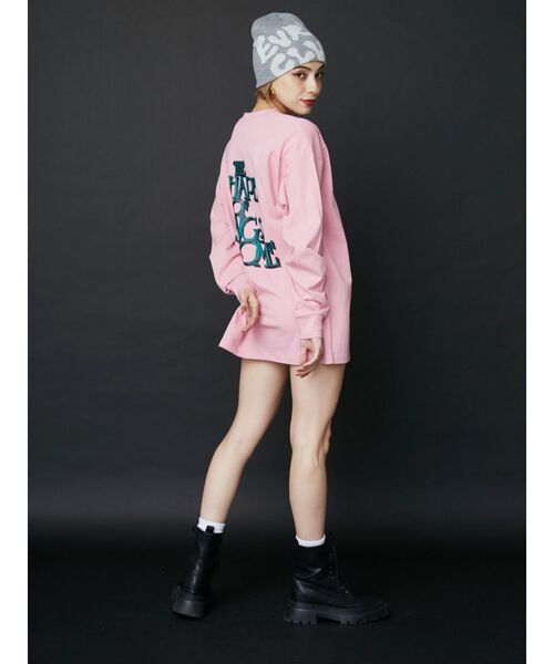 EVRIS（エヴリス）の「THE SHAPE ロンT（Tシャツ/カットソー・レディース・ブラック/ホワイト/ピンク・FREE）」の7枚目の写真