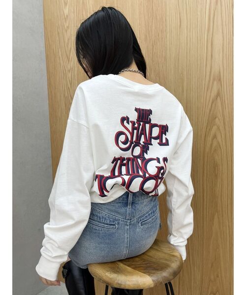 EVRIS（エヴリス）の「THE SHAPE ロンT（Tシャツ/カットソー・レディース・ブラック/ホワイト/ピンク・FREE）」の10枚目の写真