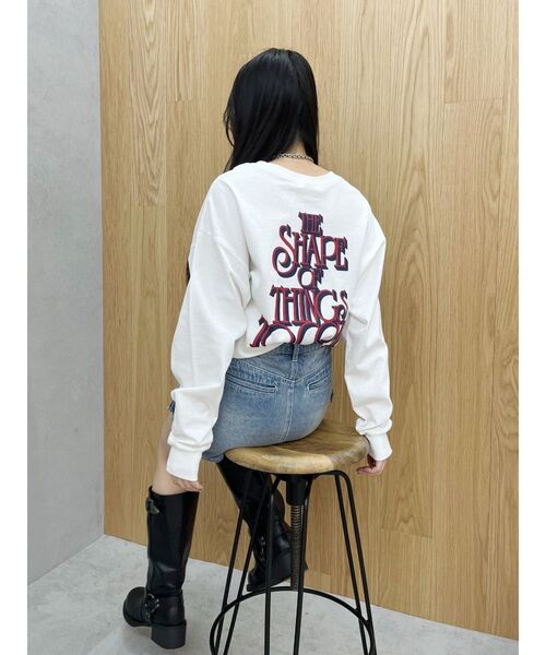 EVRIS（エヴリス）の「THE SHAPE ロンT（Tシャツ/カットソー・レディース・ブラック/ホワイト/ピンク・FREE）」の12枚目の写真