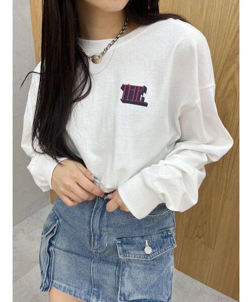 EVRIS（エヴリス）の「THE SHAPE ロンT（Tシャツ/カットソー・レディース・ブラック/ホワイト/ピンク・FREE）」の13枚目の写真