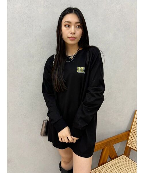 EVRIS（エヴリス）の「THE SHAPE ロンT（Tシャツ/カットソー・レディース・ブラック/ホワイト/ピンク・FREE）」の20枚目の写真