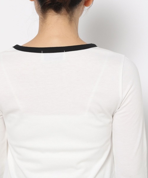 3.3 Field Trip （3.3フィールドトリップ）の「3.3 Field Trip／パンクプリントロングスリーブ（Tシャツ/カットソー・レディース・ブラック/ホワイト・FREE）」の15枚目の写真