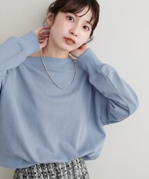 オフショルにもなる2way裏毛プルオーバー