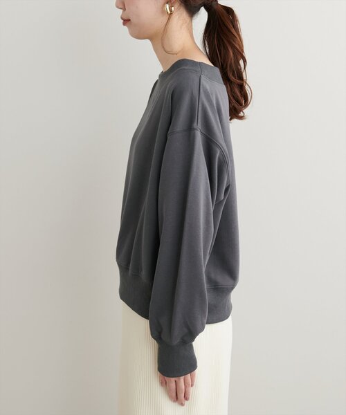 【新品】裏毛オフショルオーバーサイズトップス ココディール ＼SALE50%OFF+2点購入で10%OFFクーポン有／お盆も