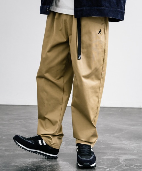 KANGOL（カンゴール）の「【KANGOL/カンゴール】別注コラボ ストレッチツイル・デニムクライミングパンツ（デニムパンツ・メンズ・ブラック/ベージュ/オフホワイト/カーキ/ブルー/インディゴブルー・M/L/XL）」の16枚目の写真