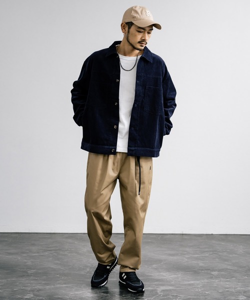 KANGOL（カンゴール）の「【KANGOL/カンゴール】別注コラボ ストレッチツイル・デニムクライミングパンツ（デニムパンツ・メンズ・ブラック/ベージュ/オフホワイト/カーキ/ブルー/インディゴブルー・M/L/XL）」の18枚目の写真