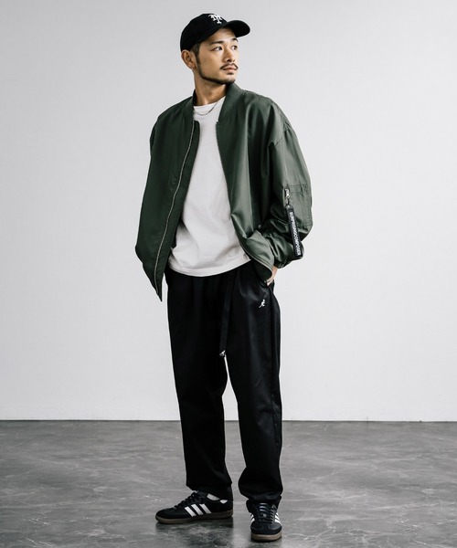 KANGOL（カンゴール）の「【KANGOL/カンゴール】別注コラボ ストレッチツイル・デニムクライミングパンツ（デニムパンツ・メンズ・ブラック/ベージュ/オフホワイト/カーキ/ブルー/インディゴブルー・M/L/XL）」の15枚目の写真