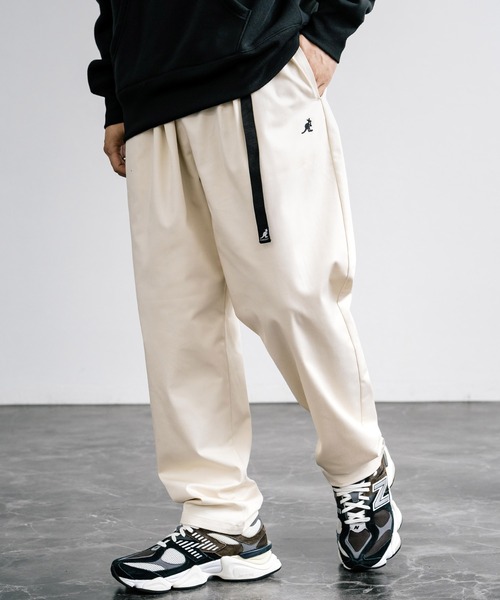 KANGOL（カンゴール）の「【KANGOL/カンゴール】別注コラボ ストレッチツイル・デニムクライミングパンツ（デニムパンツ・メンズ・ブラック/ベージュ/オフホワイト/カーキ/ブルー/インディゴブルー・M/L/XL）」の7枚目の写真
