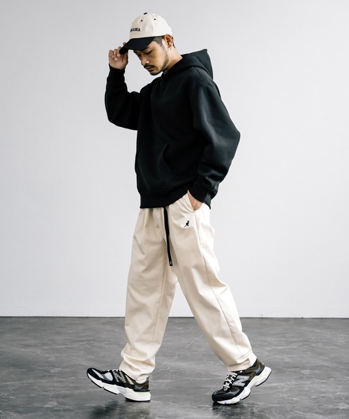 KANGOL（カンゴール）の「【KANGOL/カンゴール】別注コラボ ストレッチツイル・デニムクライミングパンツ（デニムパンツ・メンズ・ブラック/ベージュ/オフホワイト/カーキ/ブルー/インディゴブルー・M/L/XL）」の9枚目の写真