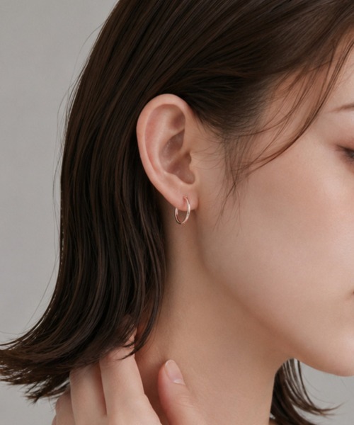 ciite'(シーテ)の「simple pierce / シンプルピアス (両耳用)(ピアス(両耳用)・レディース・ゴールド系その他/ブラック/シルバー系その他2/シルバー系その他/ゴールド/シルバー/ピンクゴールド/ゴールド系その他2・FREE)」の6枚目の写真