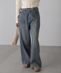 FREE'S MART | ◆裾ボタン２ＷＡＹバギーデニム(デニムパンツ)