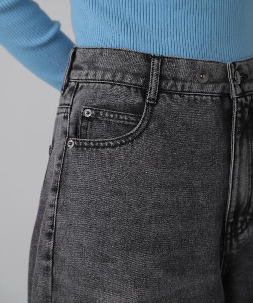 FREE'S MART（フリーズマート）の「◆裾ボタン2WAYバギーデニム（デニムパンツ・レディース・ブラック系その他/ブルー系その他3・MEDIUM/SMALL）」の8枚目の写真