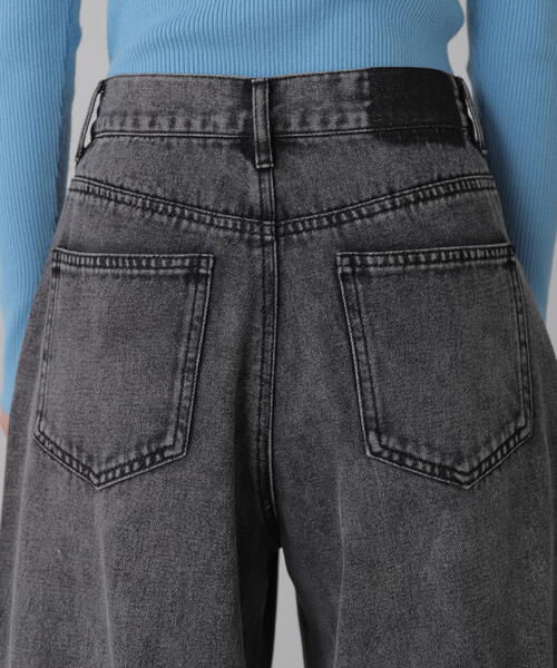 FREE'S MART（フリーズマート）の「◆裾ボタン2WAYバギーデニム（デニムパンツ・レディース・ブラック系その他/ブルー系その他3・MEDIUM/SMALL）」の9枚目の写真