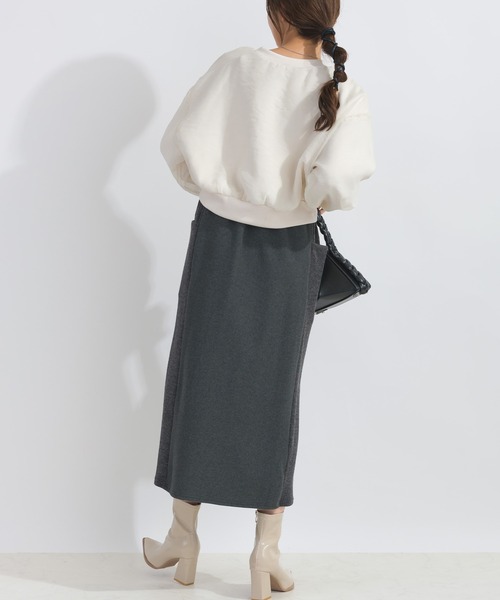 PICCIN（ピッチン）の「【WEB限定】フロントロゴシアープルオーバー（スウェット・レディース・ライトグレー/ブラック/オフホワイト・M/L）」の10枚目の写真