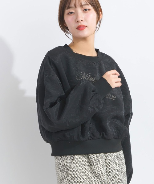 PICCIN（ピッチン）の「【WEB限定】フロントロゴシアープルオーバー（スウェット・レディース・ライトグレー/ブラック/オフホワイト・M/L）」の14枚目の写真