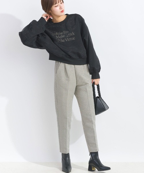 PICCIN（ピッチン）の「【WEB限定】フロントロゴシアープルオーバー（スウェット・レディース・ライトグレー/ブラック/オフホワイト・M/L）」の16枚目の写真