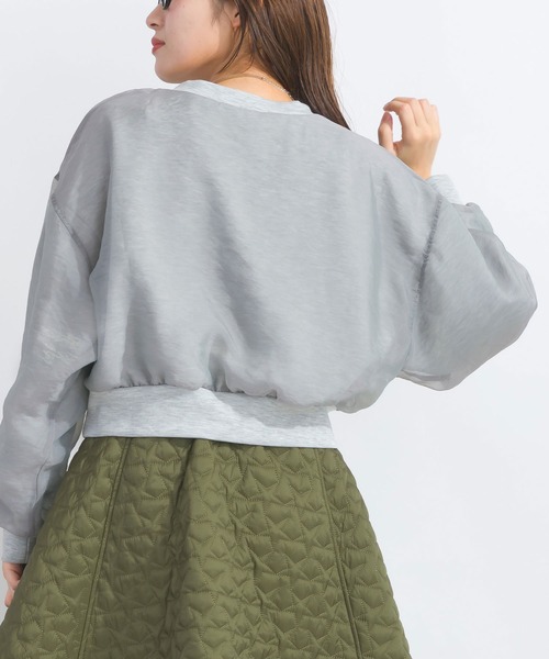 PICCIN（ピッチン）の「【WEB限定】フロントロゴシアープルオーバー（スウェット・レディース・ライトグレー/ブラック/オフホワイト・M/L）」の21枚目の写真