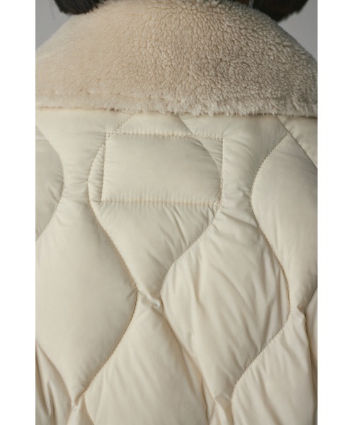 STYLEMIXER（スタイルミキサー）の「【別注】TAIONロングダウンコート（ダウンジャケット/コート・レディース・アイボリー/ブラック・FREE）」の14枚目の写真