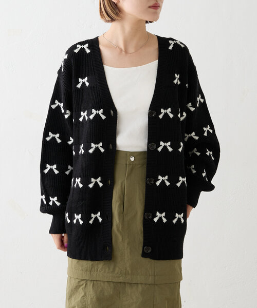 ダブルクローゼット　w closet ◆ 格子柄カーディガン　薄め　F 即発送 w closet（ダブルクローゼット）の「前後2WAYギンガムチェック