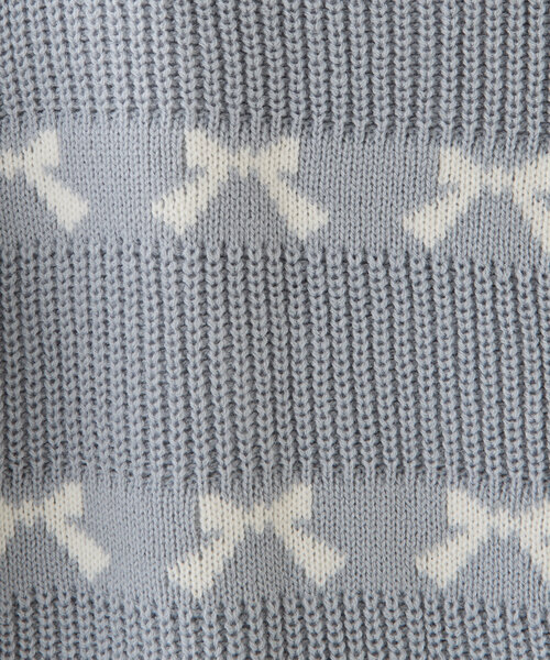 w closet（ダブルクローゼット）の「リボンビッグカーディガン（カーディガン/ボレロ・レディース・オフホワイト/ピンク/サックスブルー/ブラック・FREE）」の22枚目の写真