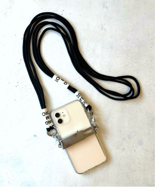 トリプル ロープ スマホショルダー ストラップ スマホクリップ