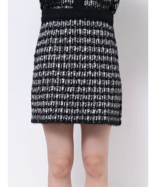 EATME(イートミー)の「ツイードライクニットスカート(セットアップ可能)(スカート・レディース・ネイビー/レッド/オフホワイト/ブラック・FREE)」の21枚目の写真