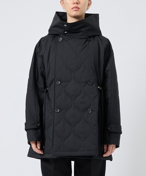 VACHEMENT(ヴァシュモン)の「【VACHEMENT/ヴァシュモン】《STUDIOUS別注》リサイクルシェルタフタ キルティングショート/キルティングブルゾン(ブルゾン・レディース・ブラック/ネイビー・FREE)」の3枚目の写真