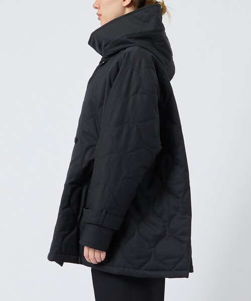 VACHEMENT(ヴァシュモン)の「【VACHEMENT/ヴァシュモン】《STUDIOUS別注》リサイクルシェルタフタ キルティングショート/キルティングブルゾン(ブルゾン・レディース・ブラック/ネイビー・FREE)」の4枚目の写真