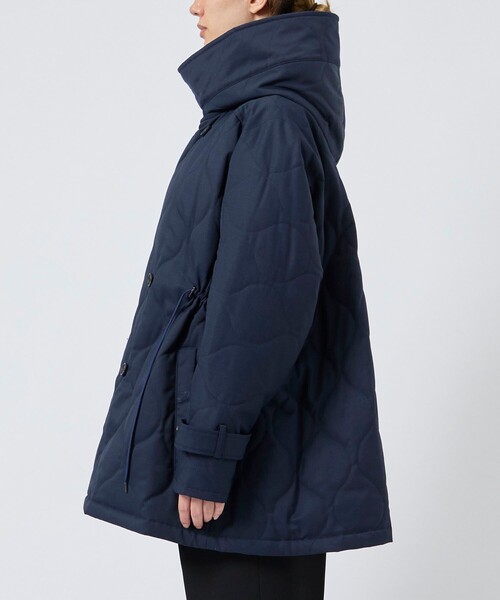 VACHEMENT(ヴァシュモン)の「【VACHEMENT/ヴァシュモン】《STUDIOUS別注》リサイクルシェルタフタ キルティングショート/キルティングブルゾン(ブルゾン・レディース・ブラック/ネイビー・FREE)」の15枚目の写真