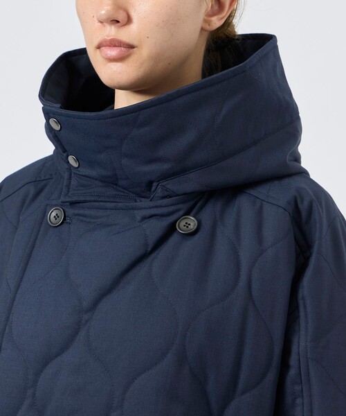 VACHEMENT(ヴァシュモン)の「【VACHEMENT/ヴァシュモン】《STUDIOUS別注》リサイクルシェルタフタ キルティングショート/キルティングブルゾン(ブルゾン・レディース・ブラック/ネイビー・FREE)」の17枚目の写真