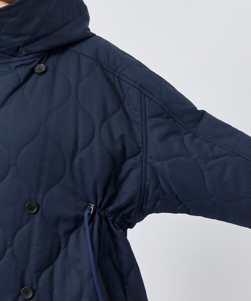 VACHEMENT(ヴァシュモン)の「【VACHEMENT/ヴァシュモン】《STUDIOUS別注》リサイクルシェルタフタ キルティングショート/キルティングブルゾン(ブルゾン・レディース・ブラック/ネイビー・FREE)」の19枚目の写真