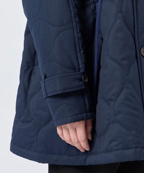 VACHEMENT(ヴァシュモン)の「【VACHEMENT/ヴァシュモン】《STUDIOUS別注》リサイクルシェルタフタ キルティングショート/キルティングブルゾン(ブルゾン・レディース・ブラック/ネイビー・FREE)」の20枚目の写真