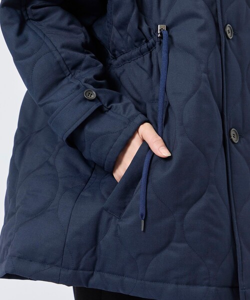 VACHEMENT(ヴァシュモン)の「【VACHEMENT/ヴァシュモン】《STUDIOUS別注》リサイクルシェルタフタ キルティングショート/キルティングブルゾン(ブルゾン・レディース・ブラック/ネイビー・FREE)」の21枚目の写真