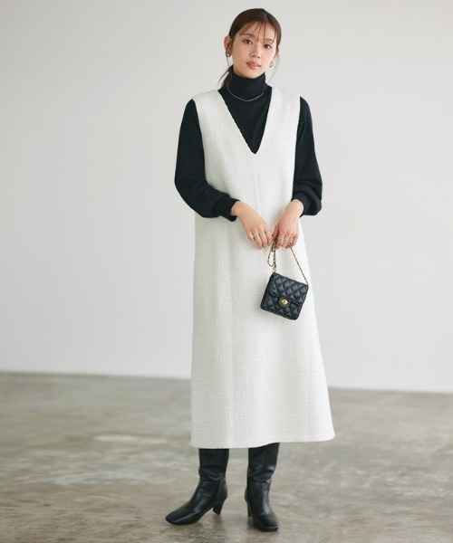 2wayツイードジャンパースカート（ジャンパースカート）｜Pierrot