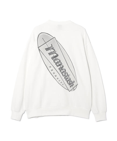 MANASTASH(マナスタッシュ)の「MANASTASH/マナスタッシュ CiTee SWEAT EMBLEM/シティスウェットエンブレム(スウェット・メンズ・ブラック/その他/ホワイト・M/L/S)」の1枚目の写真