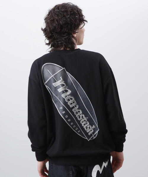 MANASTASH(マナスタッシュ)の「MANASTASH/マナスタッシュ CiTee SWEAT EMBLEM/シティスウェットエンブレム(スウェット・メンズ・ブラック/その他/ホワイト・M/L/S)」の5枚目の写真